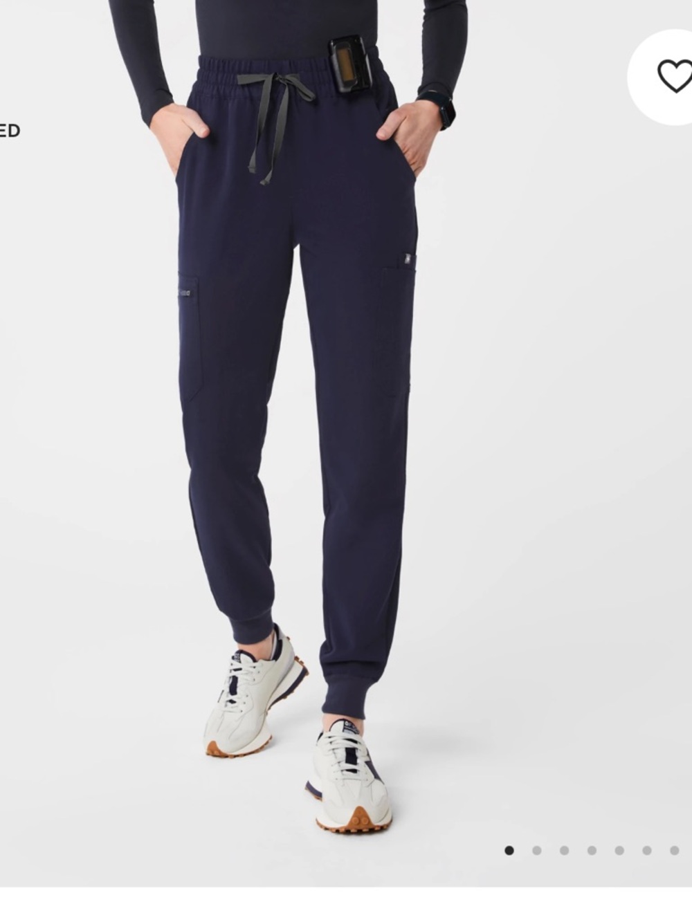 Fig’s joggers in navy. Size XS